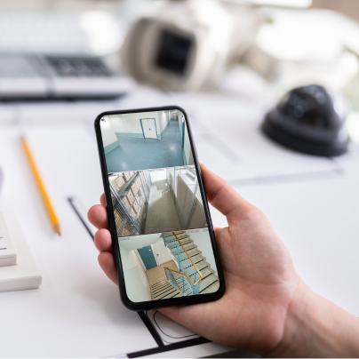 Oakland security camera feed on cell phone